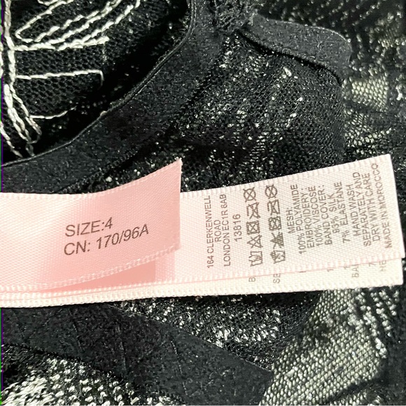 Agent Provocateur Christalina Black Lace Bra - Picture 10 of 12